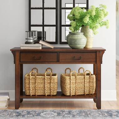 Pottery barn console table deals with drawers